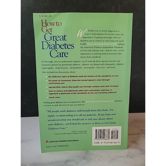 How To Get Great Diabetes Care By Irl B. Hirsh, MD Paperback - Picture 9 of 10